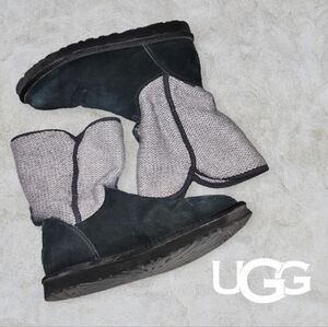UGG Women's Nyla Sweater Boots Black/Grey 8*‎